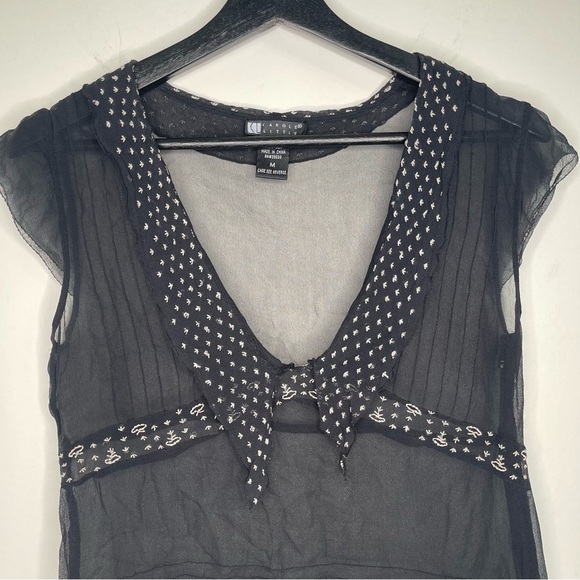 Carole Little Vintage Silk Top Size M - Picture 5 of 5